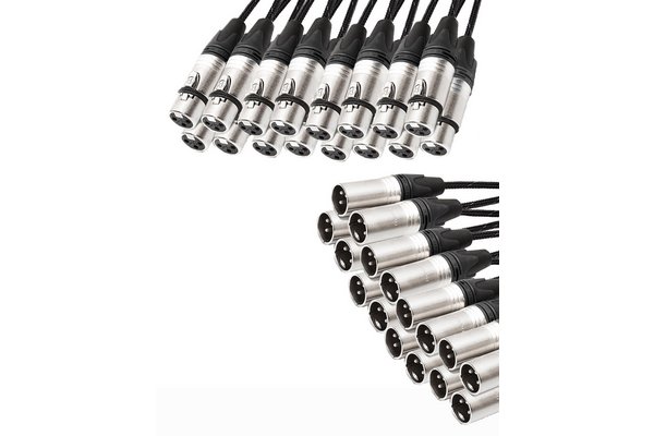TESCA Cordon GULEUS 16022 en XLR 3 male / femelle NEUTRIK de 30m