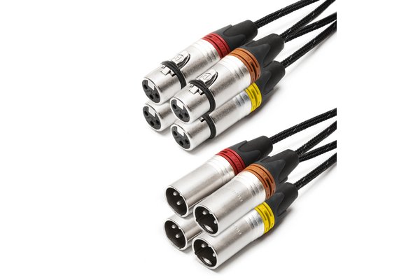 TESCA Cordon GULEUS 4022 en XLR 3 male / femelle NEUTRIK de 3m