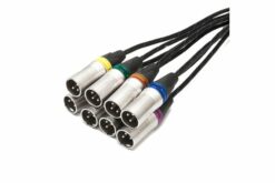 TESCA Cordon GULEUS 8022 en XLR 3 male / femelle NEUTRIK de 3m