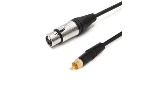 TESCA Cordon HAWA en XLR 3 femelle / RCA male NEUTRIK de 2m