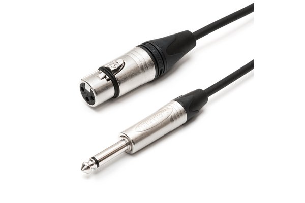 TESCA Cordon HAWA en XLR 3 femelle / jack mono 6,35 NEUTRIK de 2m