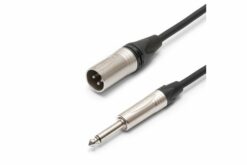 TESCA Cordon HAWA en XLR 3 male / jack mono 6,35 NEUTRIK de 3m
