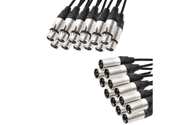 TESCA Cordon MAGNUM 16022 en XLR 3 male / femelle NEUTRIK de 1m