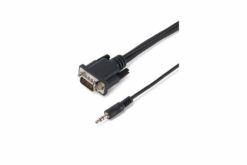 TESCA Cordon VGA + audio male / male faible diametre & tête compacte de 0,6m