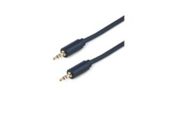 TESCA Cordon moulé HQ awg24 gaine souple jack 3,5 stéréo male / male de 1m