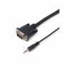TESCA Cordon premium VGA HD15 male / male + jack 3,5 stéréo de 3m