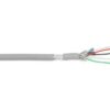 TESCA Multipaires blindées alu + tresse 2 x 2 x 0,34mm² gaine grise