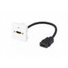 TESCA Plastron LEGRAND HDMI 2.0 Femelle  / HDMI 2.0 Femelle de 0,2 m