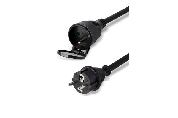 TESCA Prolongateur H07RN-F 3G1,5mm² en PC16 IP44 M/F de 5m