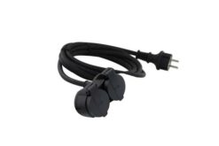 TESCA Prolongateur H07RN-F 3G2,5mm² en PC16 IP44 Male / double Femelle de 10m