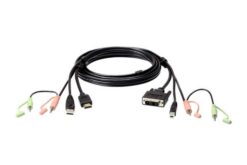 ATEN 2L-7D02DH Cordon USB/HDMI vers DVI-D avec audio -1,80m