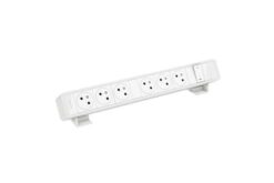 Bloc Bureau 6x2P+T F/B avec inter à raccorder - Blanc