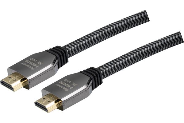 DACOMEX CORDON HDMI 2.1 METAL + NYLON matériaux recyclés - 1,5m