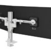 DATAFLEX Bras à fixer / pincer Viewgo 48.220-2 écrans, blanc