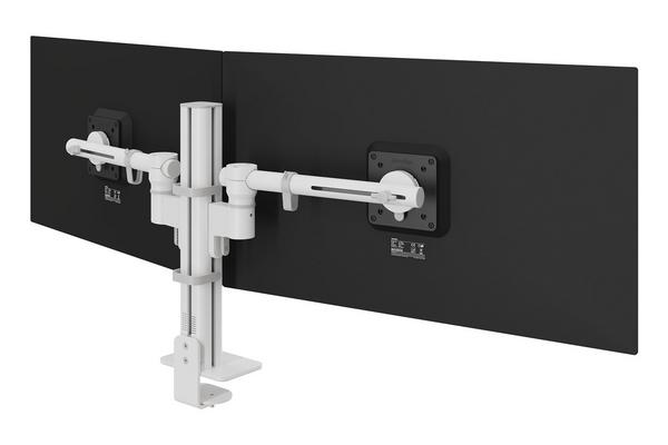 DATAFLEX Bras à fixer / pincer Viewgo 48.220-2 écrans, blanc