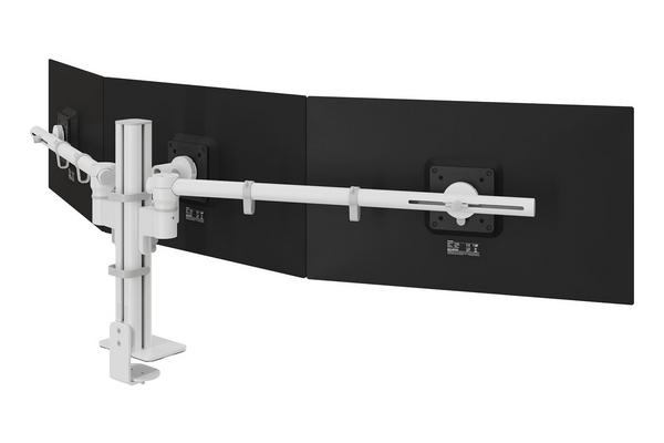 DATAFLEX Bras à fixer / pincer Viewgo 48.230-3 écrans, blanc