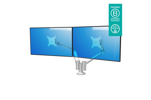 DATAFLEX Support écran Viewlite 58.652 - 2 écrans, argent