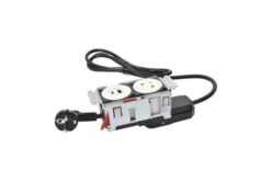 Disq In Incara 2 postes 2P+T + USB A+C - blanc