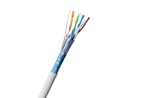 EKIVALAN Câble F/FTP 4P Cat6A LSZH B2ca gris (T500)
