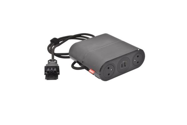 Extension Link On Incara 4 prises 2P+T et USB A+T et cordon