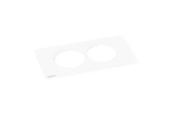 Incara - Plaque Disq In - 2 postes blanc - épaisseur 2mm - b
