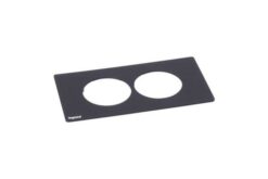 Incara - Plaque Disq In - 2 postes noir -  épaisseur 2mm - n