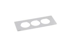 Incara - Plaque Disq In - 3 postes métal - épaisseur 2mm - m