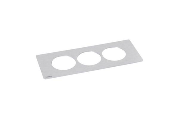 Incara - Plaque Disq In - 3 postes métal - épaisseur 2mm - m
