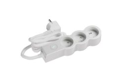 Multiprise 3x2P+T 16A 230V-3680W inter ON/OFF - cordon 3m -