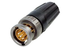 NEUTRIK Fiche BNC bayonette UHD pour Draka 1.0/4.8 avec manchon noir