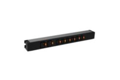PDU 19pouces 1U LCS² - 6xC13 + 2xC19 - raccordement par born