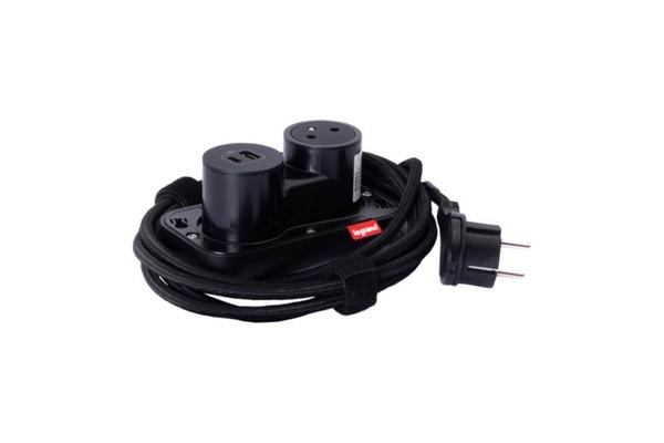 Prise 2P+T et chargeur USB A+C Electr On Incara 2 postes - n
