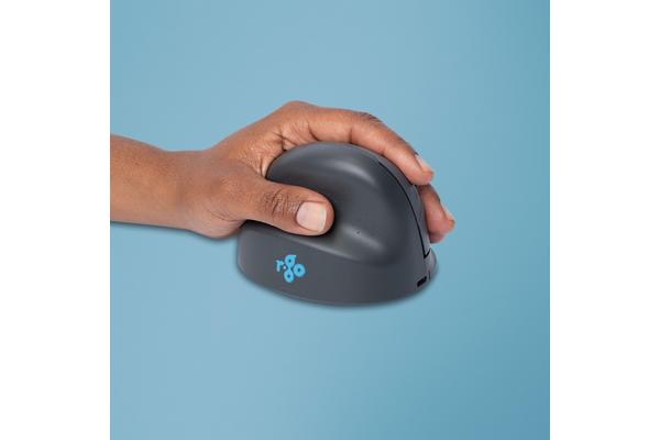 R-GO TOOLS Souris HE Basic, gaucher, Bluetooth, M grise