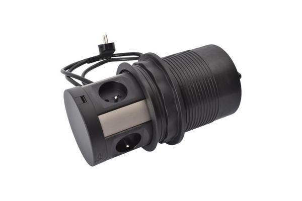 Tower 120 Incara Ø120mm 4x2P+T + 2 USB Type-A + 2 USB Type-C