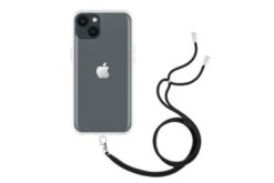 iPhone 14 - Soft TPU coque avec Necklace Strap - transparent