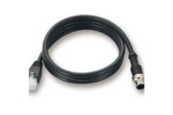 4-Pin D-Coding M12 Male to RJ-45 Ethernet Cable, 1,2 m