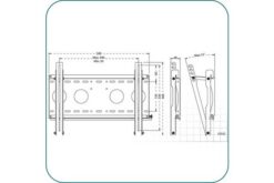 AAVARA Support mural EF4030 inclinable pour écrans 26-52"