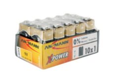 ANSMANN Piles alca indus 5015711 6LR61 colisage de 10