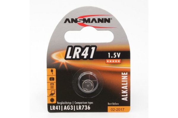 ANSMANN Piles alcalines 5015332 LR41 blister de 1