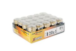 ANSMANN Piles alcalines industrielles 5015701 LR20 / D colisage de 20
