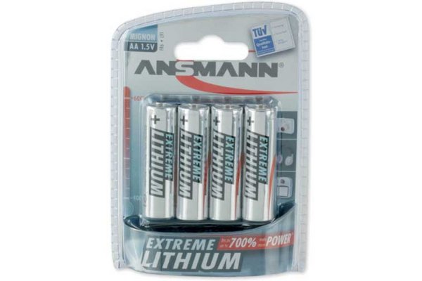 ANSMANN Piles lithium 1512-0002 FR06 / AA blister de 4