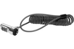 Antivol PC portable à code et câble spirale extensible 1,8M
