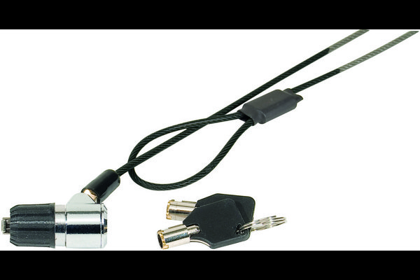 Antivol à clé Eco pour sécuriser1 appareil à encoche K-Lock - 1,80m
