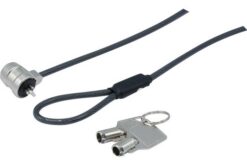 Antivol éco à clé pour encoche de sécurité K-Lock - câble acier torsadé de 1,80m