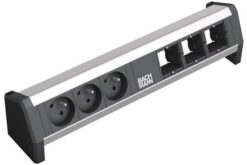 BACHMANN Bandeau modulaire DESK 1 3 prises + 3 emplacements