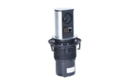 BACHMANN Multip. encastrable ELEVATOR 1 prise+1  RJ45+1 HDMI