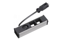 BACHMANN Multiprise CONI pour cadre 1 prise + 2 emplacements