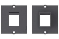 BACHMANN Plastron vide 1 embase keystone (RJ45, USB, HDMI)