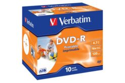Boite de 10 dvd-r 16x 4,7GB verbatim imprim.
