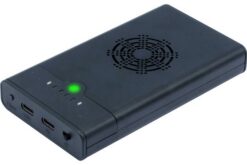 Boitier externe USB-C Duplicateur autonome mobile 2 x SSD M.2. NVMe/SATA ventilé